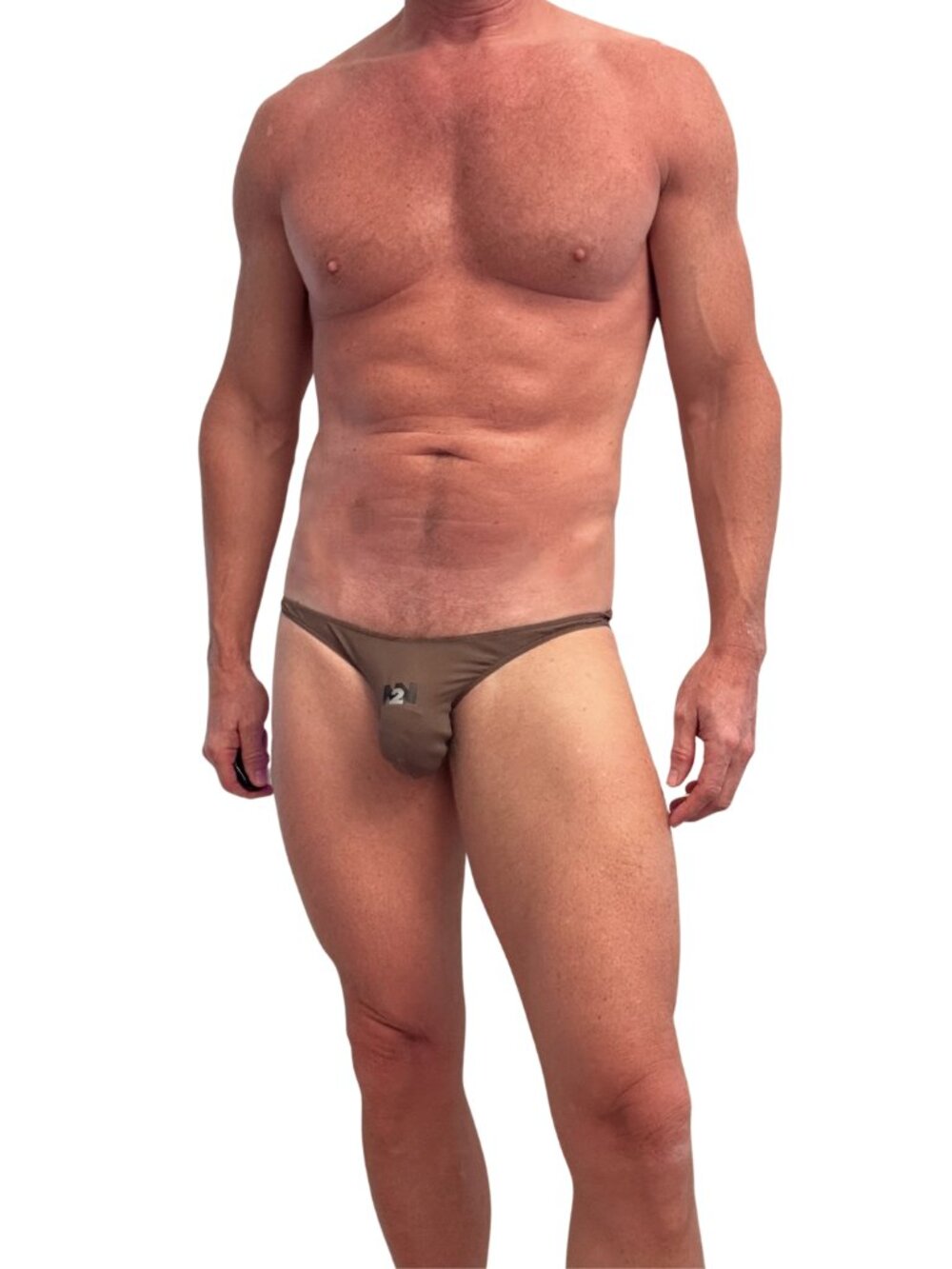 N2N Bodywear Chocolate Brown Micro Bikini Swimsuit Size M
